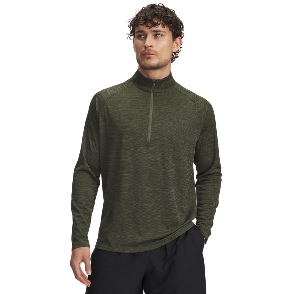 Under Armour Herren UA Tech 2.0 langärmliges Sportshirt mit Half Zip, sportliches Longsleeve, schnell trocknendes Langarmshirt für Männer