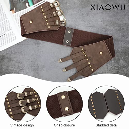 Renaissance Corset Belt for Women Wide Leather Waist Belt for Dresses and Costumes3
