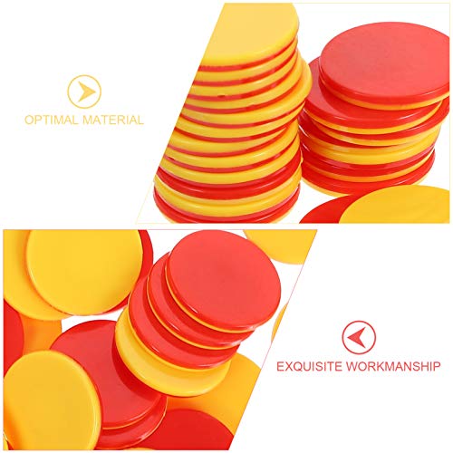 STOBOK 25Mm Discos de Contadores de Aprendizagem Plástico Bingo Poker Chips Fichas de Jogo de Discos