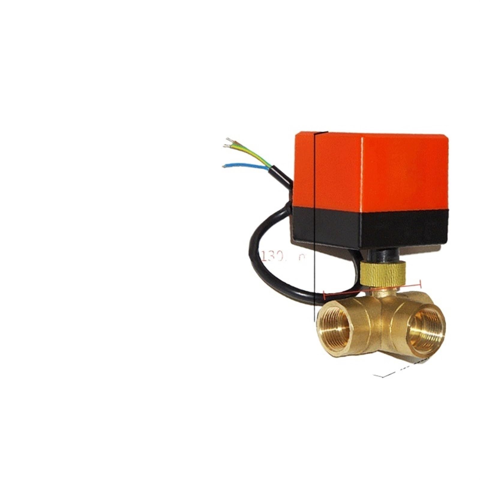Válvula de bola motorizada de tres vías de 3/4 de pulgada para automatizar suelos radiantes