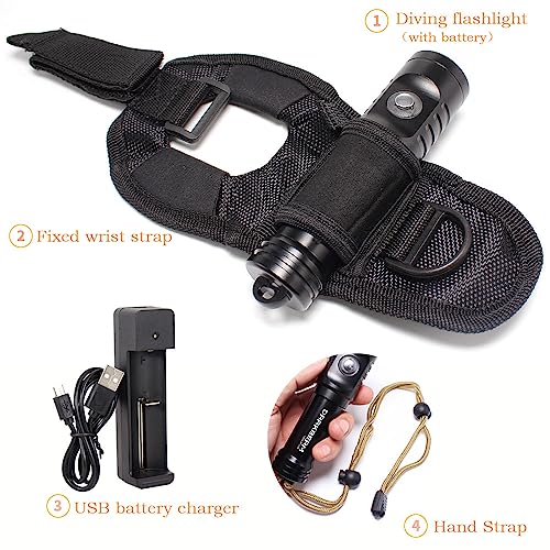 Darkbeam L02 DIVING FLASHLIGHT Diving Wrist Flashlight Rechargeable thumb #5