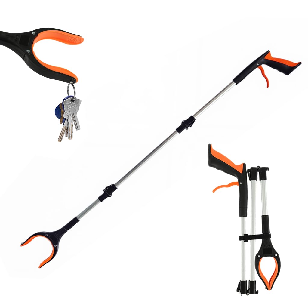 HASTHIP® 42.9'' Magnetic Grabber Reacher Tool Easy Squeeze Trigger Design Magnetic Grabber Foldable Pickup Tools for Litter Pick Up, Grabber Claw Pick Up Tool Assistaive Device for Elderly-picture-25