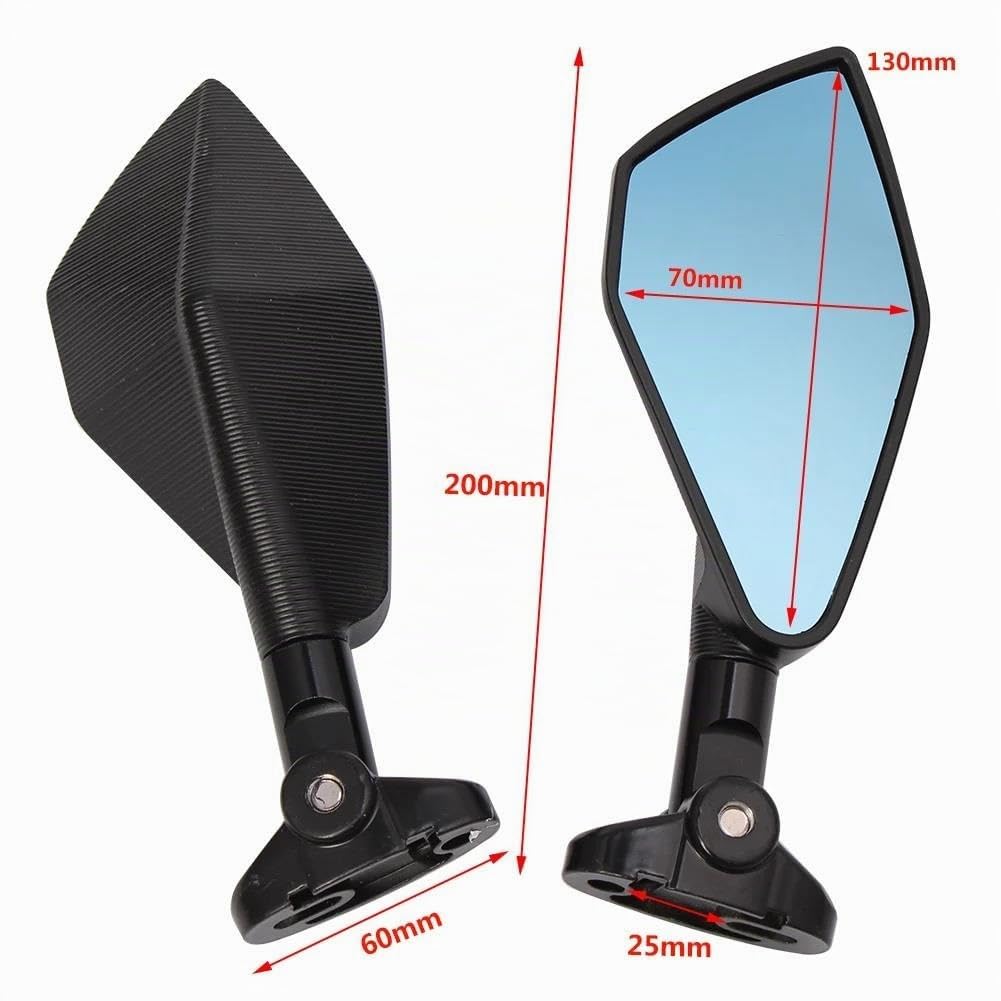 Espejo retrovisor motocicleta Para Y&amaha R15 2014 Tmax 500 2009 Motocicleta Scooters Racer Espejo Retrovisor Trasero