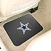 FANMATS 9999 Dallas Cowboys Back Row Utility Car Mat - 1 Piece - 14in. x 17in., All Weather Protection, Universal Fit, Molded Team Logo Black