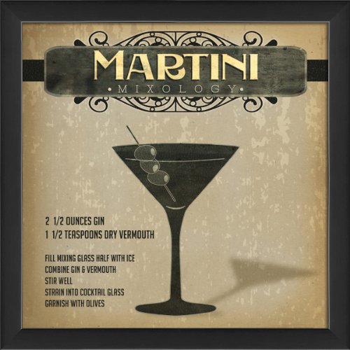 The Artwork Factory Martini Mixology Ready to Hang Artwork