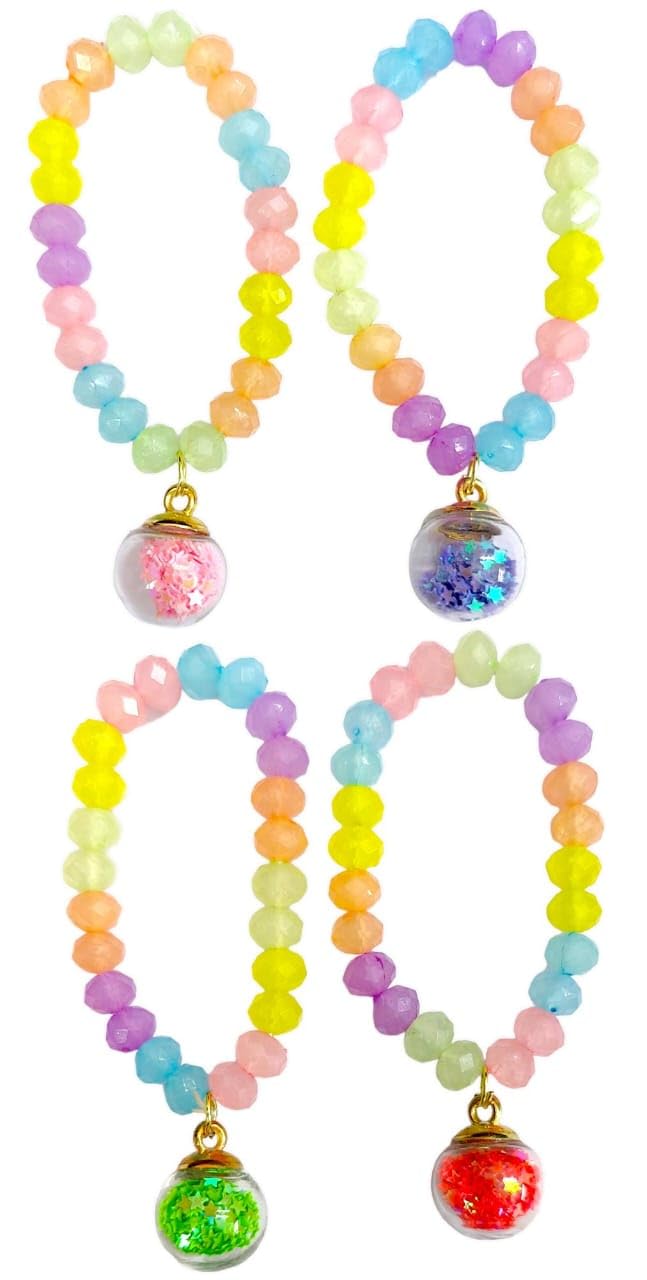 TERA 13 Bracelet For Girls Beads Bracelet For Kids Stylish Bracelet For Girls Glitter Bracelet For Kids Cartoon Bracelet For Kids Friendship Band For Friends, Girls & Kids (4 pcs) (B0D9Y4S7G7) Amazon Price History, Amazon Price Tracker