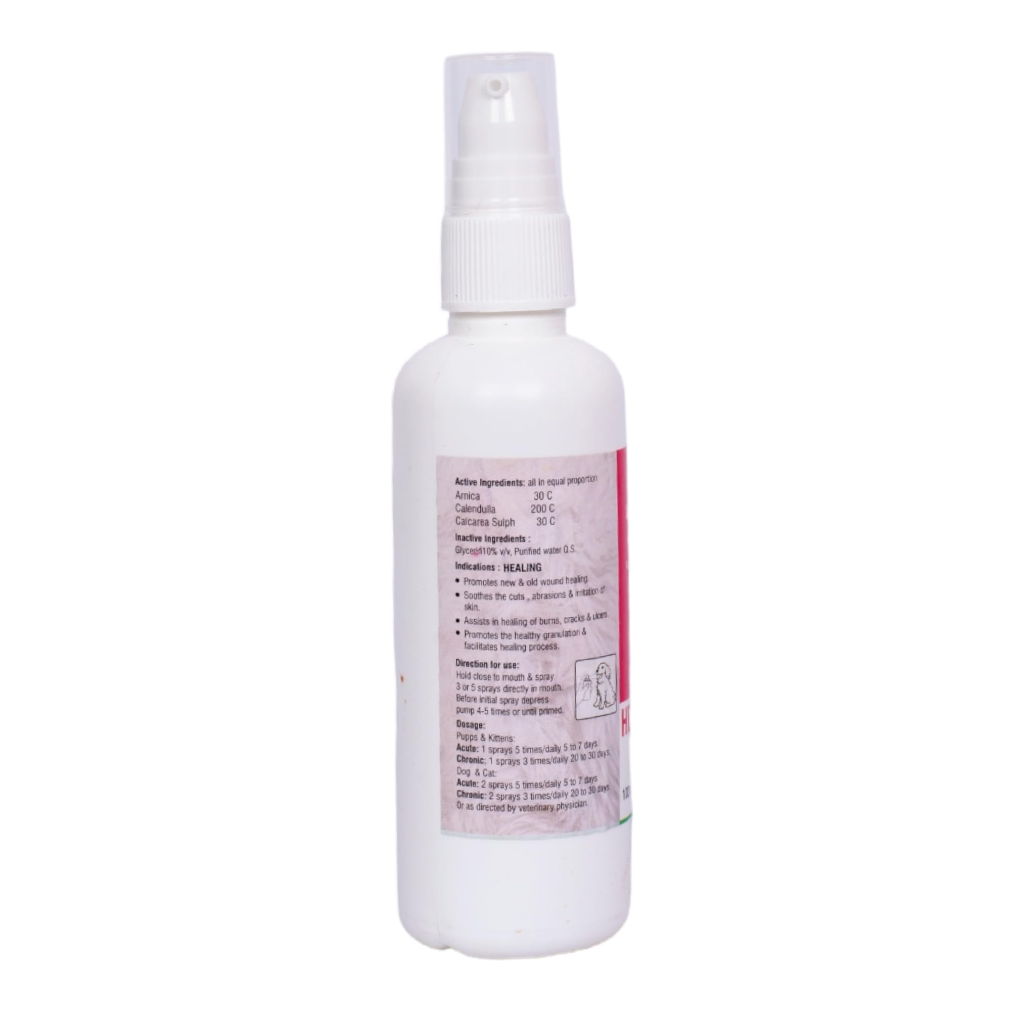DR PATELS HOMEOPATHIC Medicines 2Pcs Healtos Oral Spray for Pets - Promotes Wound Healing, Burns, Cracks, Ulcers | Soothes Cuts, Abrasions, Irritation | Facilitates Healing Process- 100 Ml 1