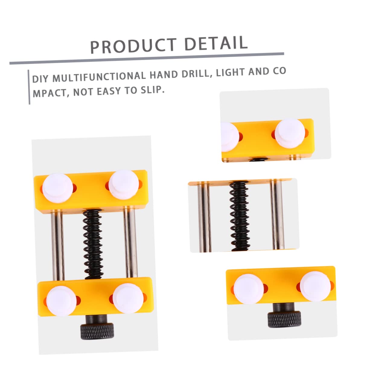 OSALADI 3sets Trapano Manuale Per Fai Te e Lavori Artigianali Inclusi Punte e Base Di Fissaggio Utensile Leggero e Compatto Per Oreficeria e Lavorazione Del