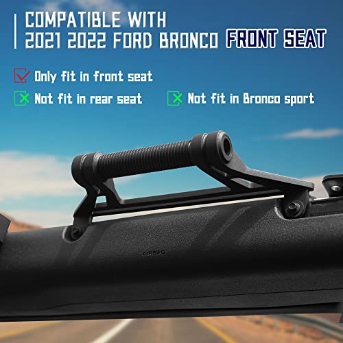 Seven Sparta 2 Pack Aluminum Alloy Roll Bar Grab Handles Compatible With Ford Bronco 2021+ Front Seat 2/4 Door, Grip Handle Ford Bronco Interior Accessories (Not Fit Rear Seat And Bronco Sport) #TOP2
