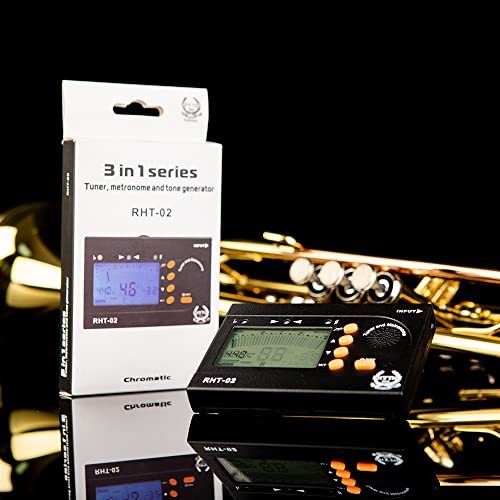 Rhythm Metronome Tuner, 3 In 1 Digital Metronome Tuner Tone Generator For Guitar, Bass, Violin, Ukulele And Chromatic,Clarinet, Trumpet, Flute, Tuners For All Instruments #TOP4