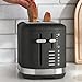 KitchenAid 2 Slice Automatic Toaster with Extra Wide Slots KMT2109BK, Cast Iron Black