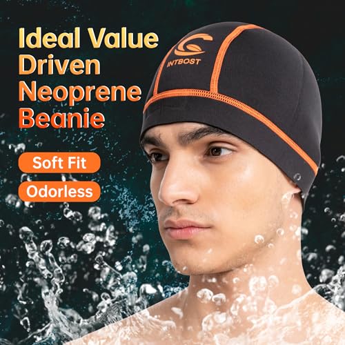 Image of 3mm Diving Hood Neoprene Wetsuit Beanie Winter Hat for Men Women Keep Warm Stretchy Wetsuit Cap for Snorkelling, Surfing and Swimming