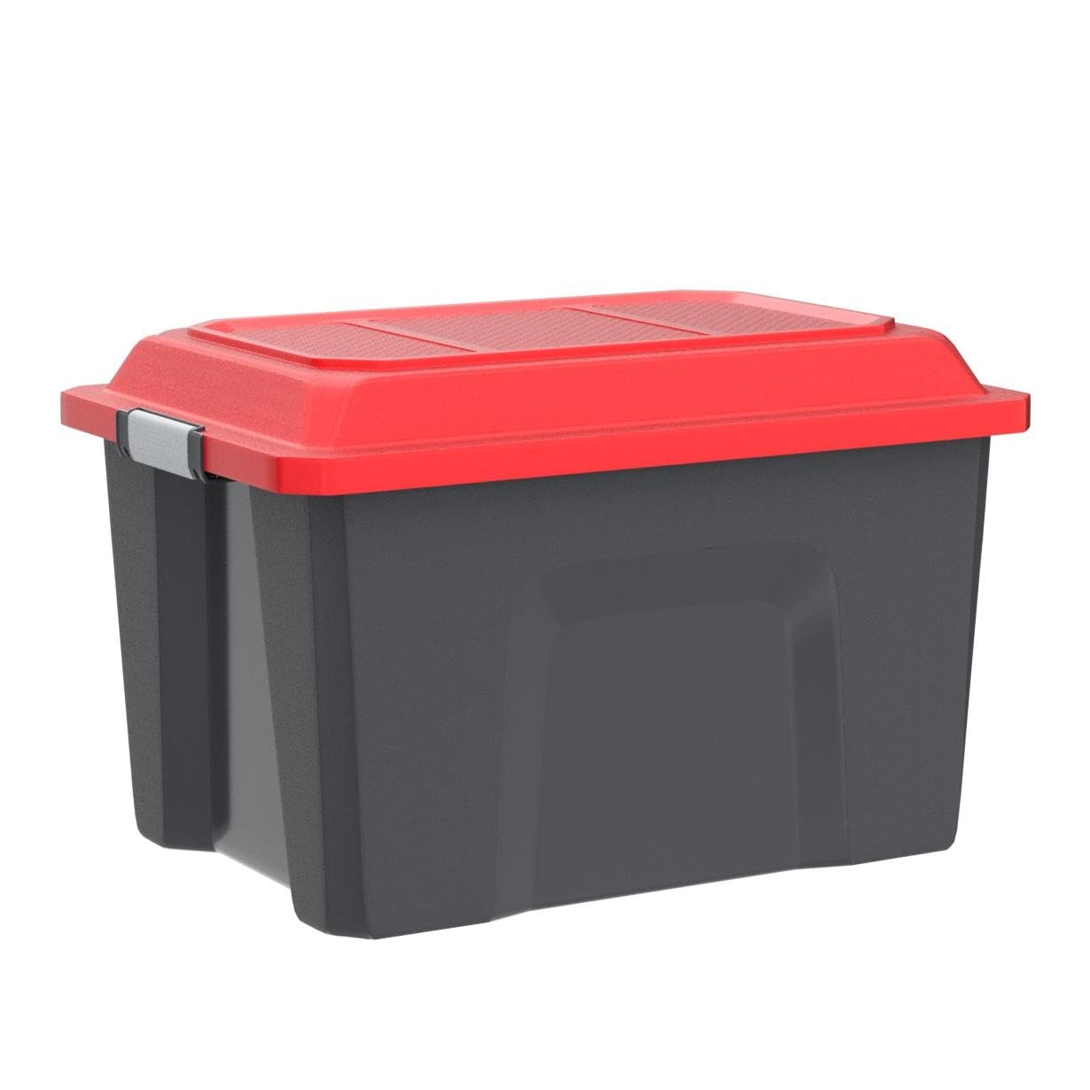 Sundis Bagażnik o dużej pojemności z zamykaną, zamykaną pokrywką na klipsy, ergonomiczne siatki i nowoczesny design, czarny/czerwony, 3 x 60 l