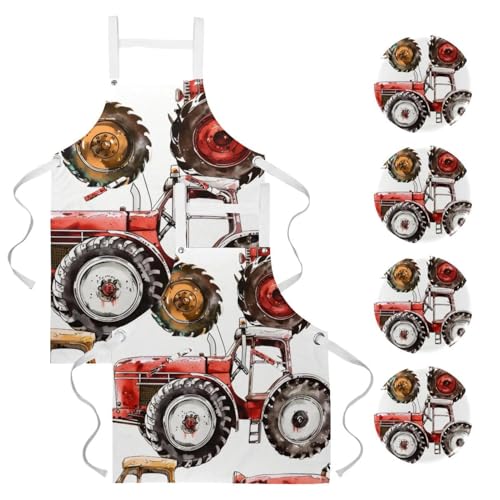 Tablier de cuisine pour nettoyage de la maison évitant les taches lot de 2