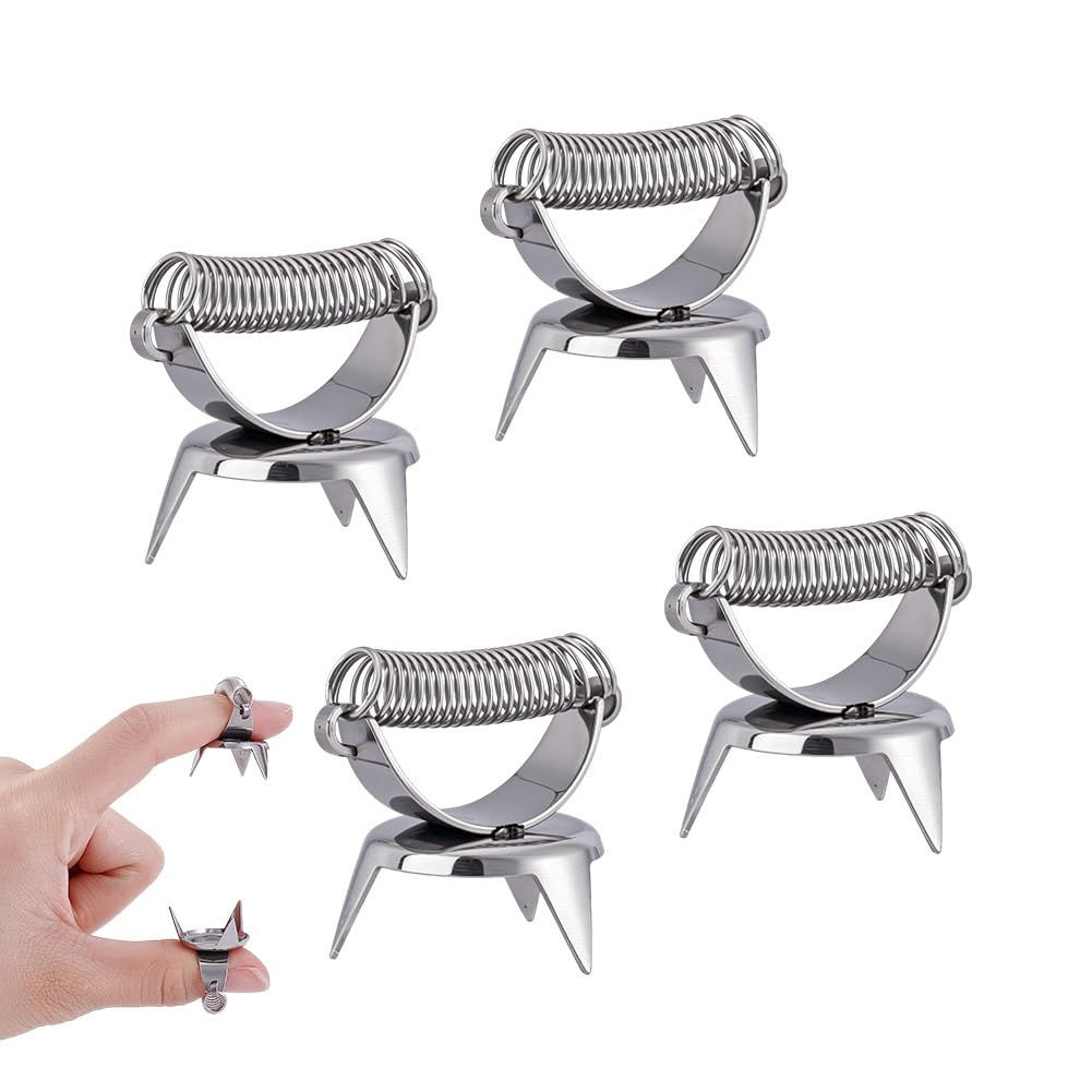 2 Pinze In Ceramica Per Immersione Smalto: Clip In Acciaio Inox Per Ceramisti (Facili Da Pulire) - 5