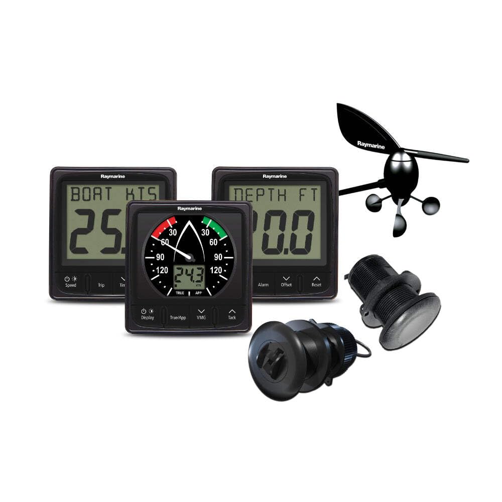 Raymarine i50/i60 Wind, Speed, Depth System Pack w/Transducers