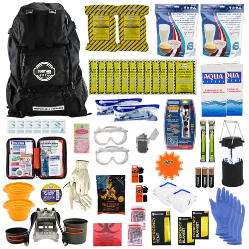 Sustain Supply Fire and Blackout Emergency Deluxe Kit