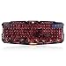 Produktbild Lancoon 3 Farben Led-Hintergrundbeleuchtung Riss Mechanische Gaming-Tastatur - Mit 108 Tasten Layout, Ergonomische Und SpritzwassergeschüTzte Design füR PC/Laptop/Computer - GK01