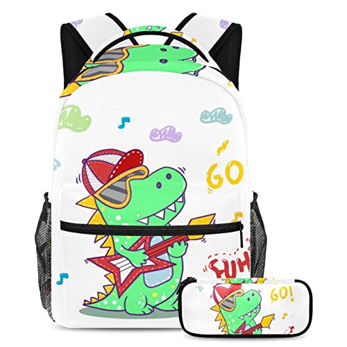 Sac à dos dinosaure multicolore idéal pour les voyages et l'école