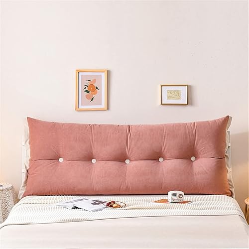 Miniatura 2 de Almohada de cabecera tamaño matrimonial con correas y cremallera de metal doble, almohada grande para sentarse para ver la televisión, juegos o