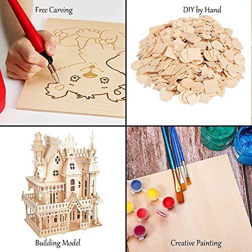 Cyeah 20 Pcs 12 X 8 Inch Basswood Sheets, Unfinished Wood Sheets For Crafts Diy Wooden Plate Model And Creative Painting (300X200X2Mm)1 #TOP5