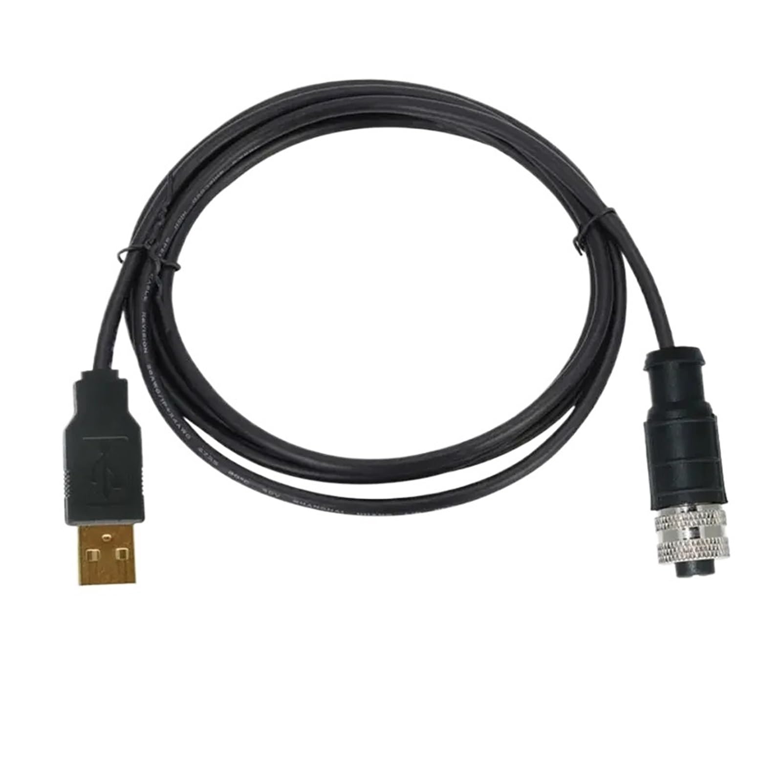 Cable conector M12 a USB, Cable de escáner de 4 y 5 pines a USB, enchufe de Cable de cámara Industrial, línea de extensión macho y hembra de 1-10M USB a M12(Army green,TYPE-A_5 PIN_3 METERS)