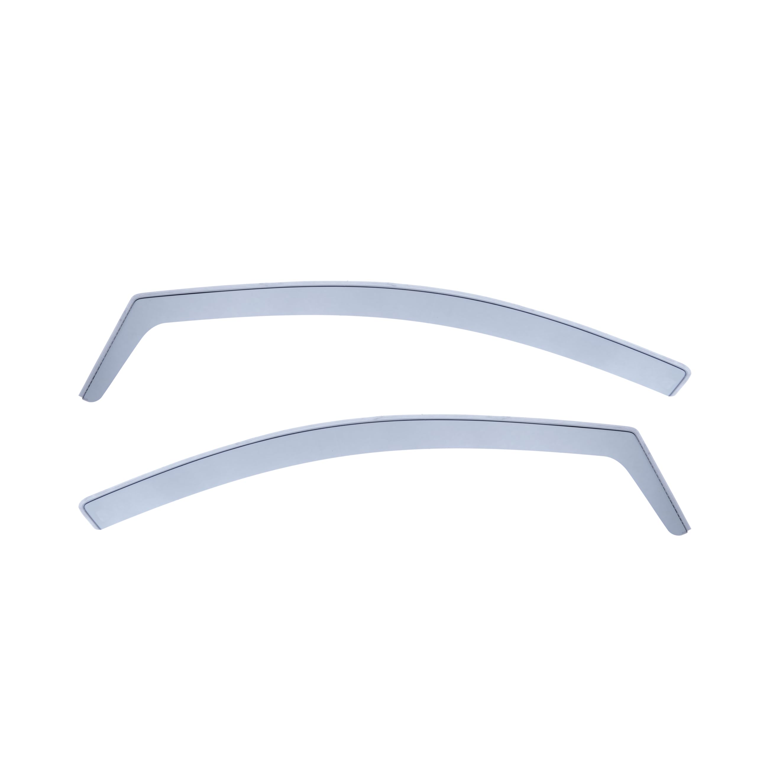Deflectores Compatibles con Renault Clio III 2005-2012 - Vidrio Acrílico Duradero - Derivabrisas Delanteros Ahumados para Ventanillas - Instalación Interior - 2 Unidades
