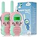 Walkie Talkies para niños, Juguetes para niñas de 3 a 12 años, 8 Canales, escaneo VOX, Rango de 3 km para Aventuras al Aire Libre, Camping, Senderismo, 2 Unidades (Rosa)