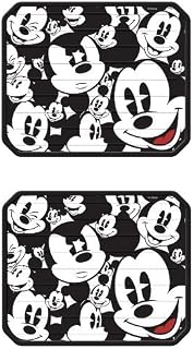 Mickey Mouse Classic Expressions Faces Rear Seat Utility PlastiClear Floor Mats - PAIR