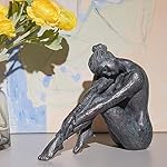 Guichifun Yoga Dancer Statue Home Decoration - Resin Bronze Sculpture Modern Creative Home Garden Statue Handicrafts Art Ware Home Décor Office Room or Outdoor Garden Gifts 10.25 x 4.25 x 8.75 Inch - Image 2