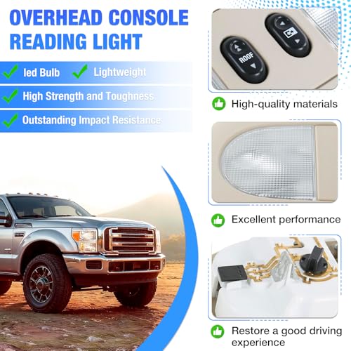 Consola de techo con luz LED y control de techo Ford F-150 2004-2008 miniatura 5