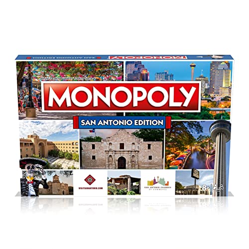 image for Top Trumps Monopoly Board Game San Antonio Edition: 2-6 Players Family