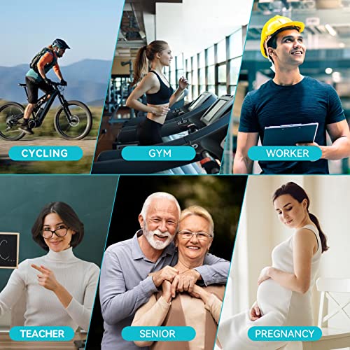 LEOSTEP 6 Pairs Compression Socks for Men & Women, Everyday Support for Travel, Work & Active Lifestyle, Comfortable Breathable Stockings Hiking Travel & Flight Socks - Image 3