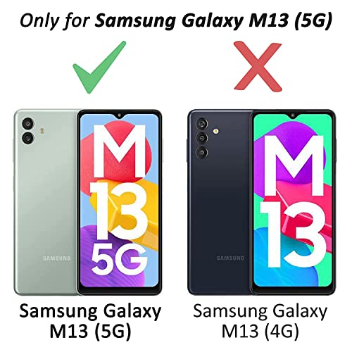 Image of COVERBLACK Transparent Rubber Case Back Cover for Samsung M13 - SM-M136BL (5G) - Transparent