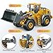Munmel Remote Control Construction Vehicles Set for Adults, 2.4Ghz RC Excavator Dump Truck Loader Bulldozer with Lights Sounds (4-Pack)
