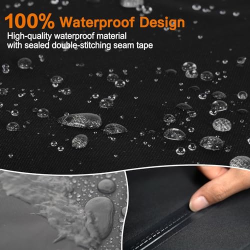 Ultima Durable 60 Inch Grill Cover for Outdoor Grill,Heavy Duty Waterproof Rip-Proof Gas Grill Cover,Fade Resistant BBQ Cover with Straps,3-4 Burner Barbecue Cover for Weber Char-Broil Nexgrill,etc