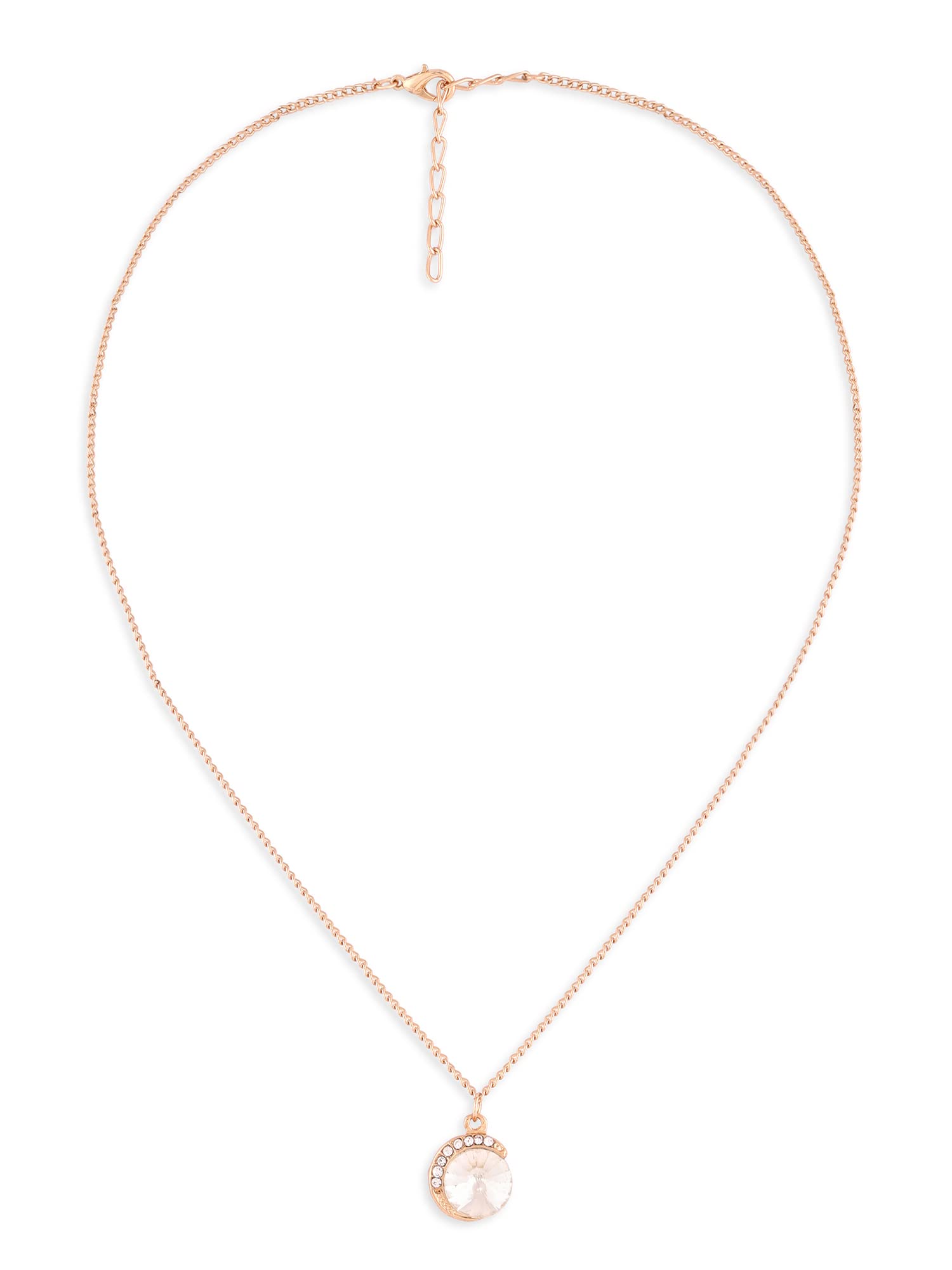 ZAVERI PEARLS Gold Tone Dazzling Diamonds Embellished Minimal Drop Pendant Chain For Women-ZPFK14553 (B0BCGMCD3B) Amazon Price History, Amazon Price Tracker
