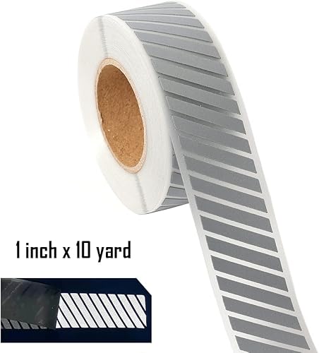 Miniatura 10 de NOZUONO Cinta de vinilo reflectante de transferencia de calor plateada de alta visibilidad para ropa (2 pulgadas x 10 yardas)