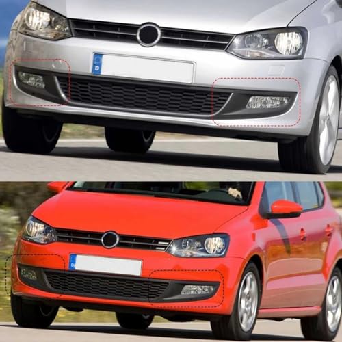 Cubierta lámpara antiniebla compatible con parachoques de VW Polo 6R 2012 2