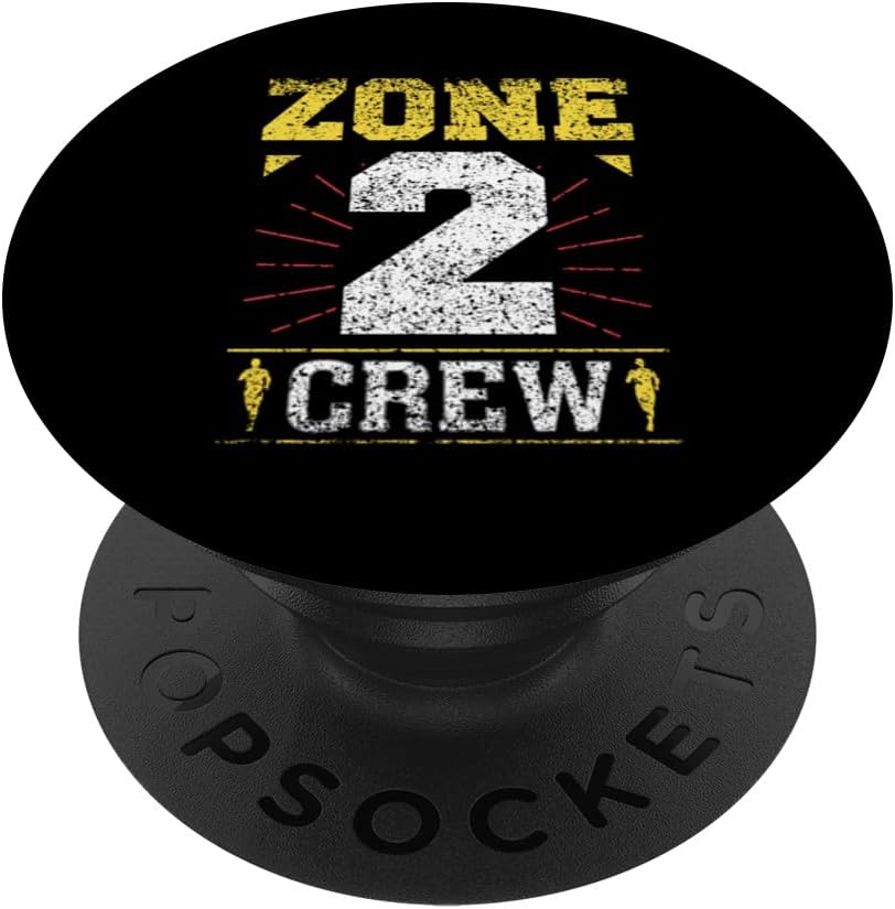 Zone 2 Crew Sport Fitness Training Cardio Zone 2 PopSockets Standard PopGrip
