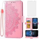 Asuwish Compatible with Asus ROG Phone 5/5 Pro/5s/5s Pro/5 Ultimate Wallet Case and Tempered Glass S