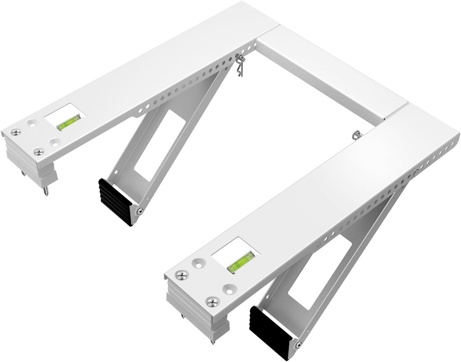 Qualward Air Conditioner Bracket Window AC Support Brackets - Heavy Duty with 2 Arms Up to 180 lbs for 12000 to 24000 BTU AC Units