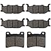 Price comparison product image Cyleto Front and Rear Brake Pads for YAMAHA XJ900 S XJ900S XJ 900 S Diversion 900 1995 1996 1994 1998 1999 2000 2001 2002 2003