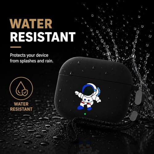 Image of Anvique Silicone Case for OnePlus Buds 4 Pro,Shockproof Protective Cover, Scratch Resistant, Lightweight, Precise Fit with Charging Access (Astronout Lanyard)