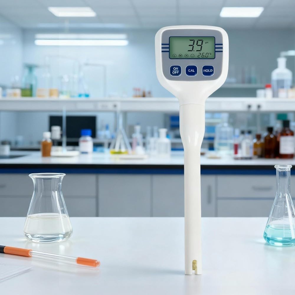 Medidor de pH tipo pluma digital, probador de calidad del agua 3 en 1 para piscina, acuario, prueba de agua potable