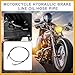 Partuto 170cm AN3 M10 Car Hydraulic Brake Line Oil Hose Pipe Fitting 28° 90° Stainless Steel for Car Motorcycle Dirt Racing Bike Black Replacement