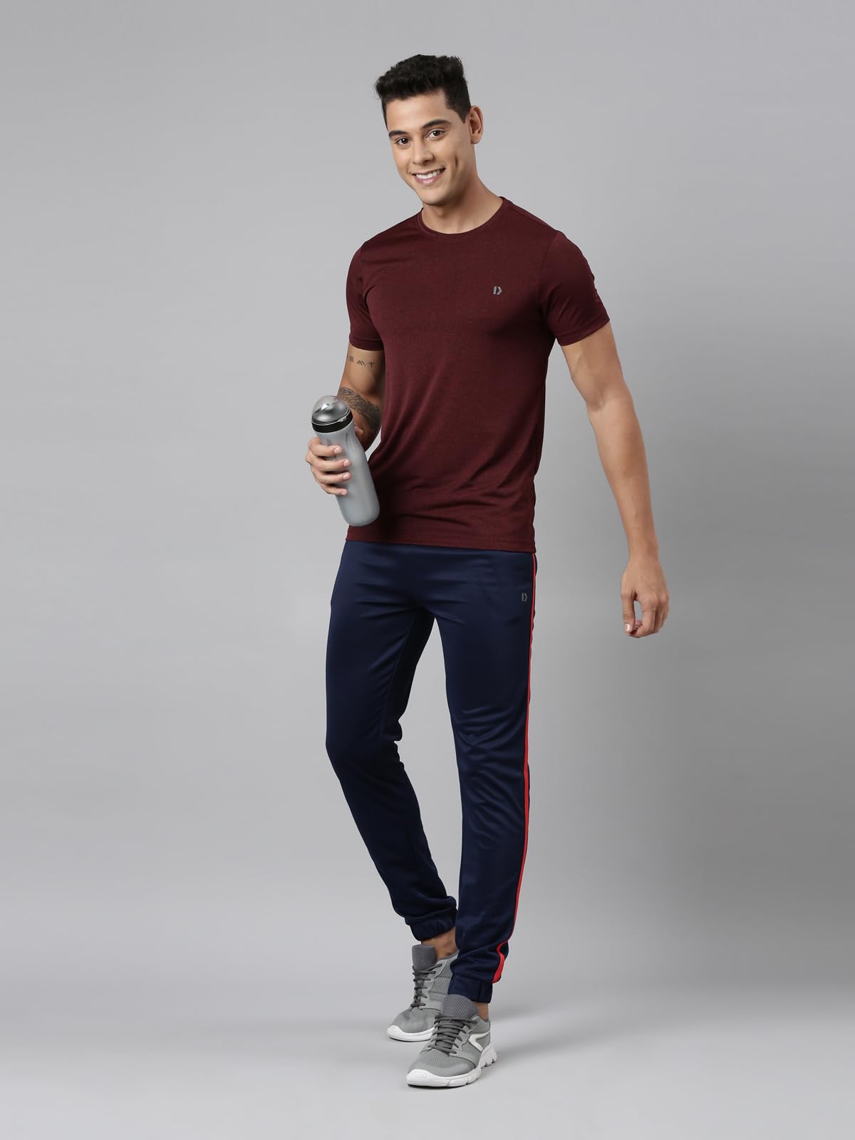 Dixcy Scott Originals Piping with Drawstring Regular Fit Track Pant for Men - Atom Jogger(Navy)-L