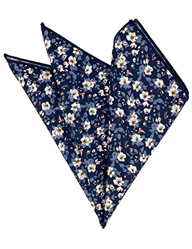 Image of Kebocis Men's Floral Pocket Square Handkerchief for Men