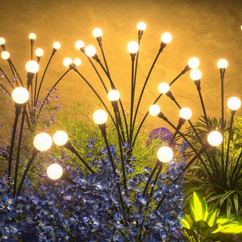 Solar Lights Outdoor - Upgraded 4-Pack of 32 LEDs Solar