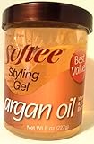 Softee Softee argan oil styling gel 8 ounce, Yellow, 8 Ounce